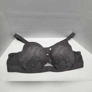 Cacique Dark Gray Lace Bra